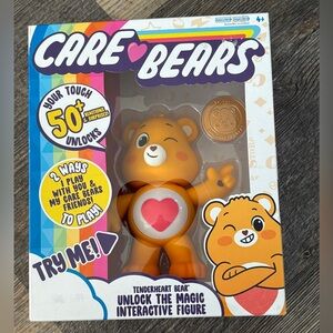New in box- Care Bears Tenderheart Bear Interactive Collectible Figure